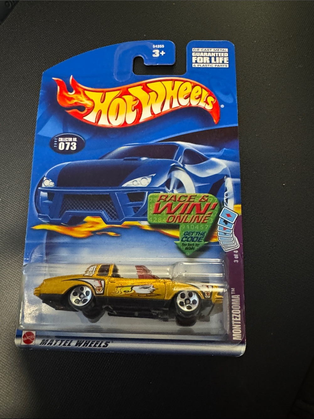 Vintage Hot Wheels Gold Montezooma II Die-Cast Car-Collector No 073